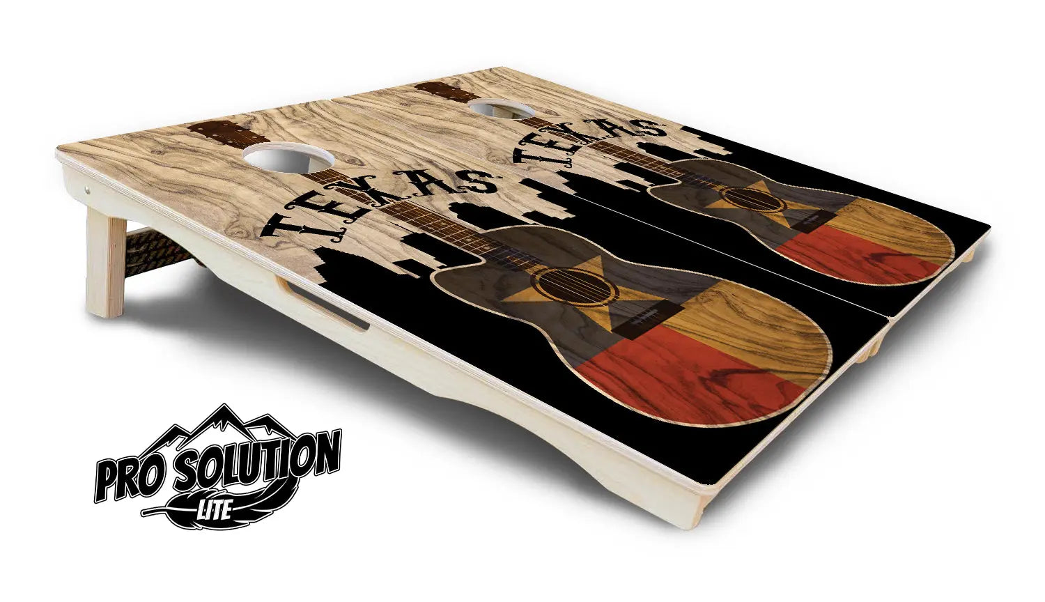 Texas Guitar Cornhole Boards - Pro Solution Lite Series by Cornhole Solutions, custom cornhole board detail photo 4