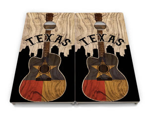 Texas Guitar Cornhole Boards - Professional Tournament Series by Cornhole Solutions, custom cornhole board detail photo 2