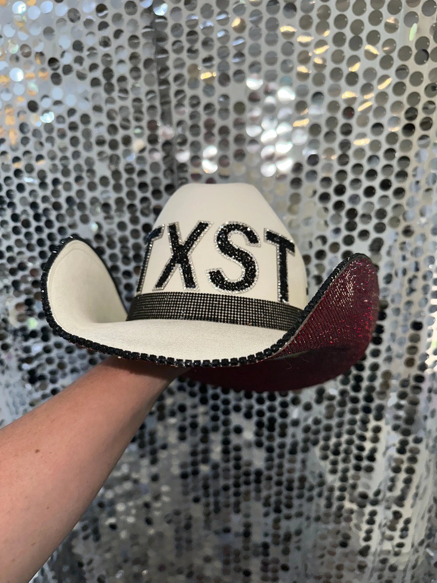 Texas State University Hat by Rhinestone Cowgirl, Southern lifestyle apparel detail photo 3