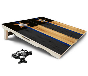 Texas Thin Blue Line Cornhole Boards - Pro Solution Elite Series by Cornhole Solutions, custom cornhole board detail photo 5