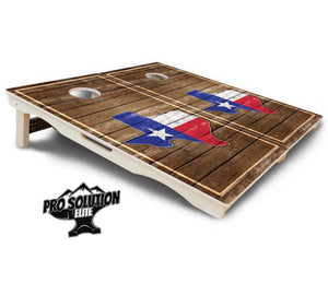 Texas Wood Panel Cornhole Boards - Pro Solution Elite Series by Cornhole Solutions, custom cornhole board detail photo 5