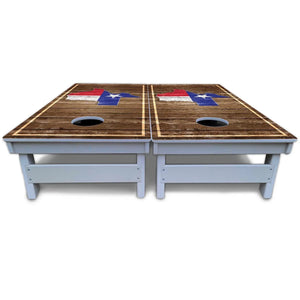 Texas Wood Slats Cornhole Boards - All Weather Series by Cornhole Solutions, custom cornhole board detail photo 5
