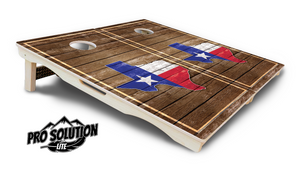 Texas Wood Panel Cornhole Boards - Pro Solution Lite Series by Cornhole Solutions, custom cornhole board detail photo 5