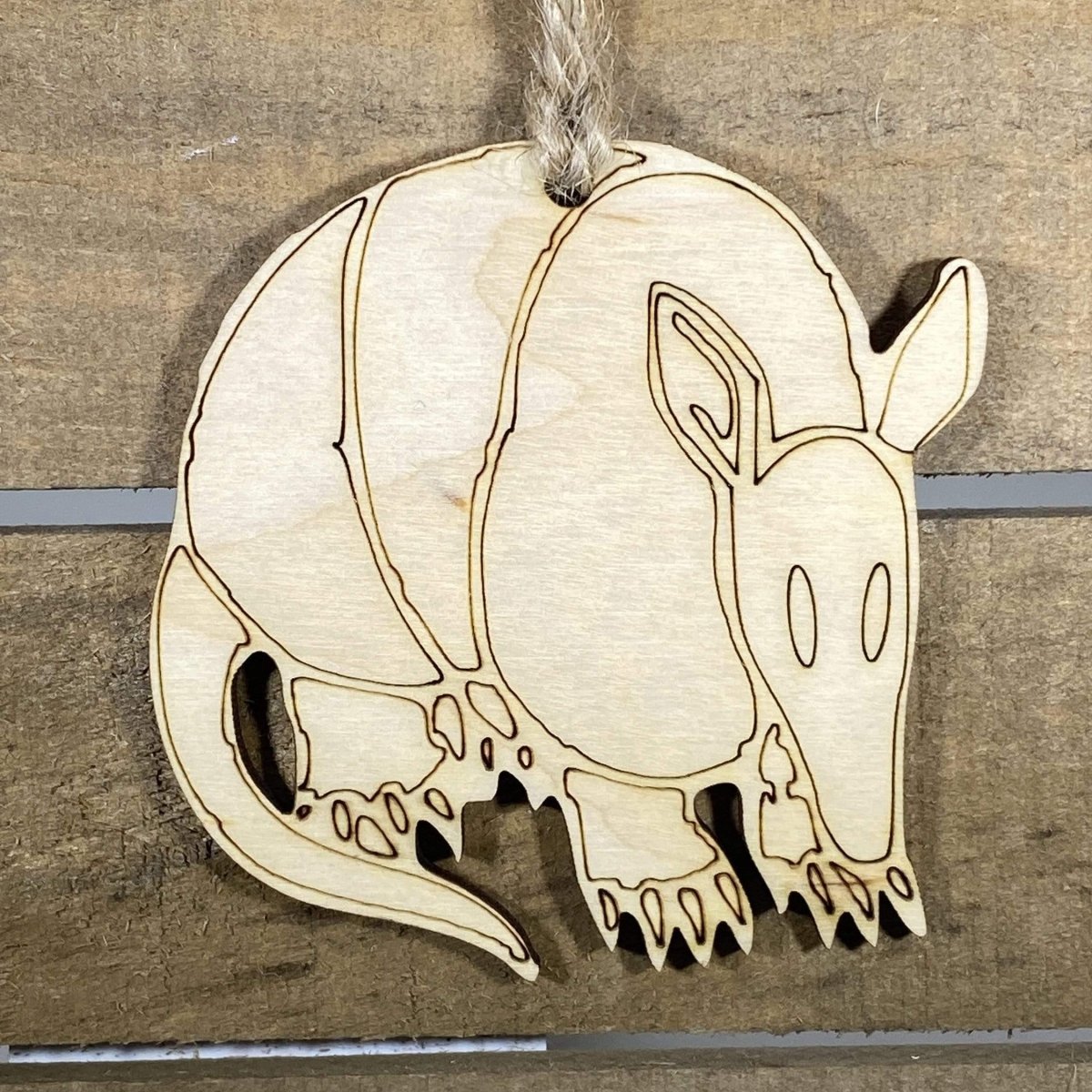 Texas Armadillo Christmas Ornament | Funny Holiday Decor by Cate's Concepts, LLC, Southern home decor main product photo