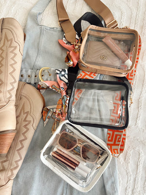 Clear Gameday + Concert Purse | Customizable detail view by KenzKustomz
