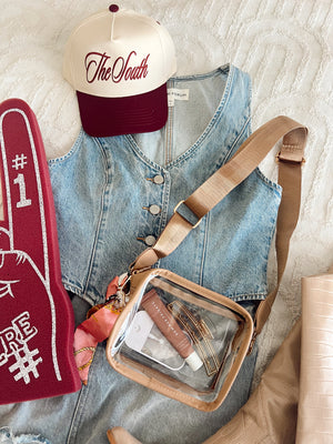 Clear Gameday + Concert Purse | Customizable detail view by KenzKustomz