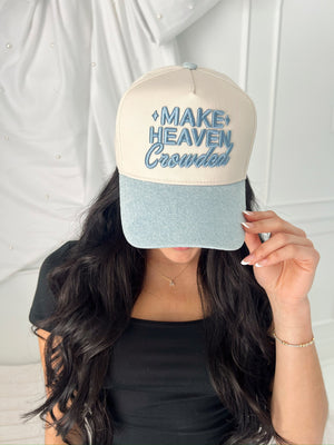 Make Heaven Crowded - Vintage Trucker Hat by KenzKustomz, Southern lifestyle apparel detail photo 22