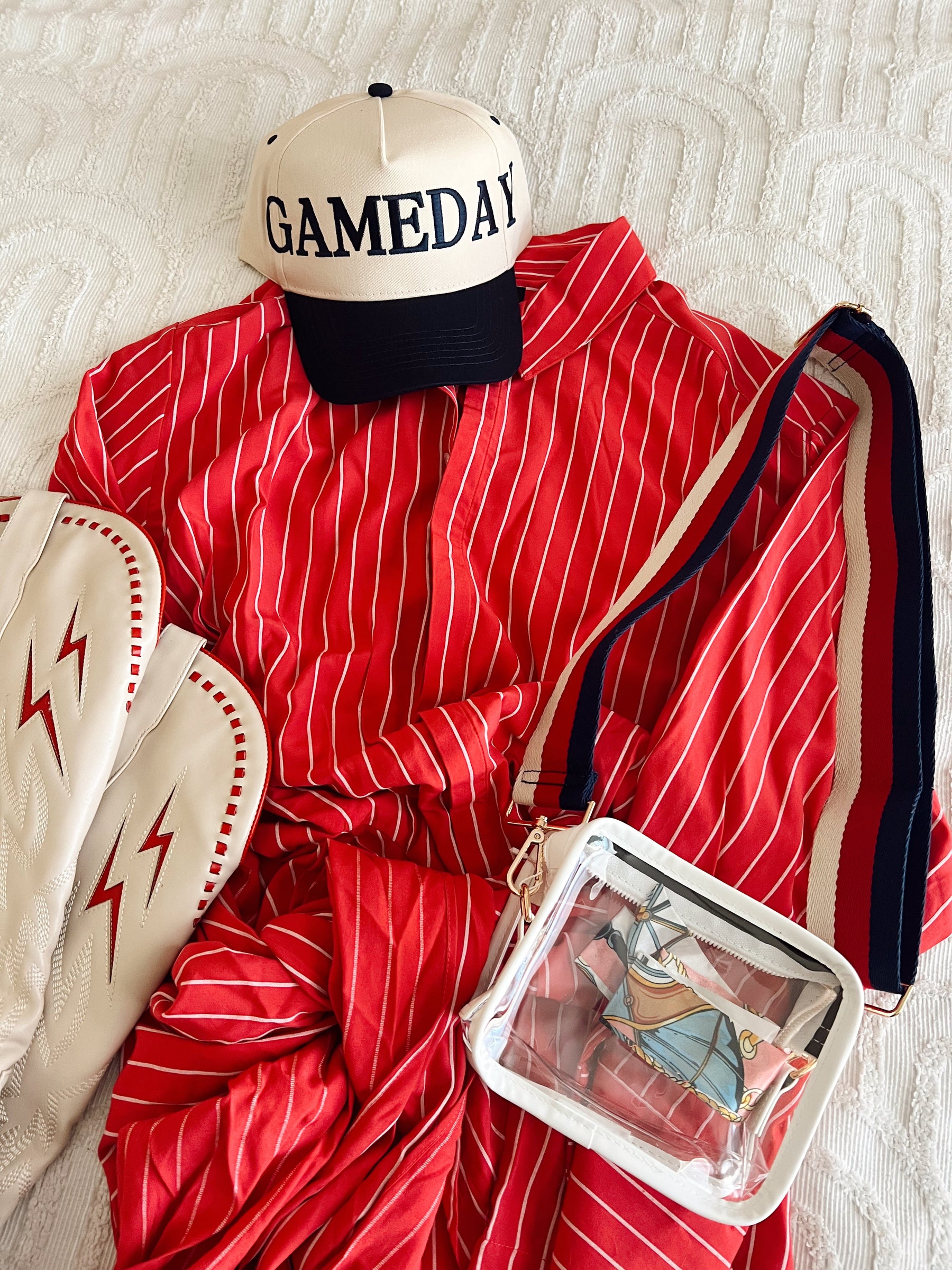 Clear Gameday + Concert Purse | Customizable detail view by KenzKustomz