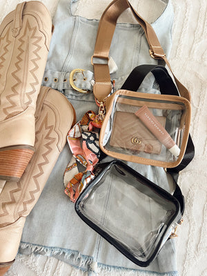 Clear Gameday + Concert Purse | Customizable detail view by KenzKustomz