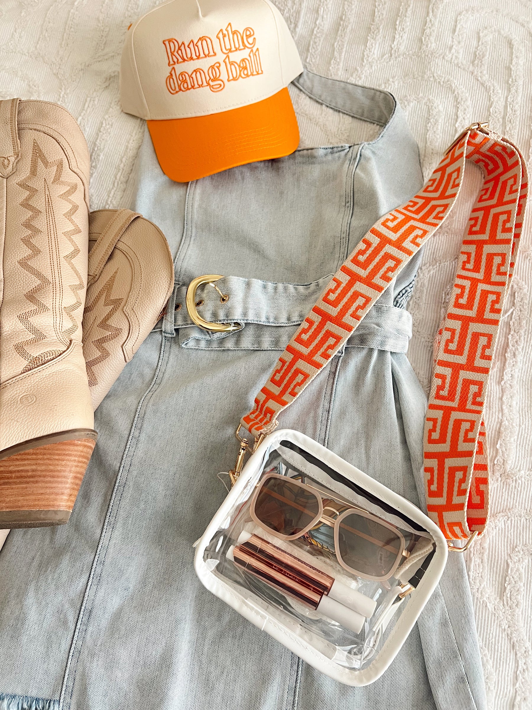 Clear Gameday + Concert Purse | Customizable detail view by KenzKustomz
