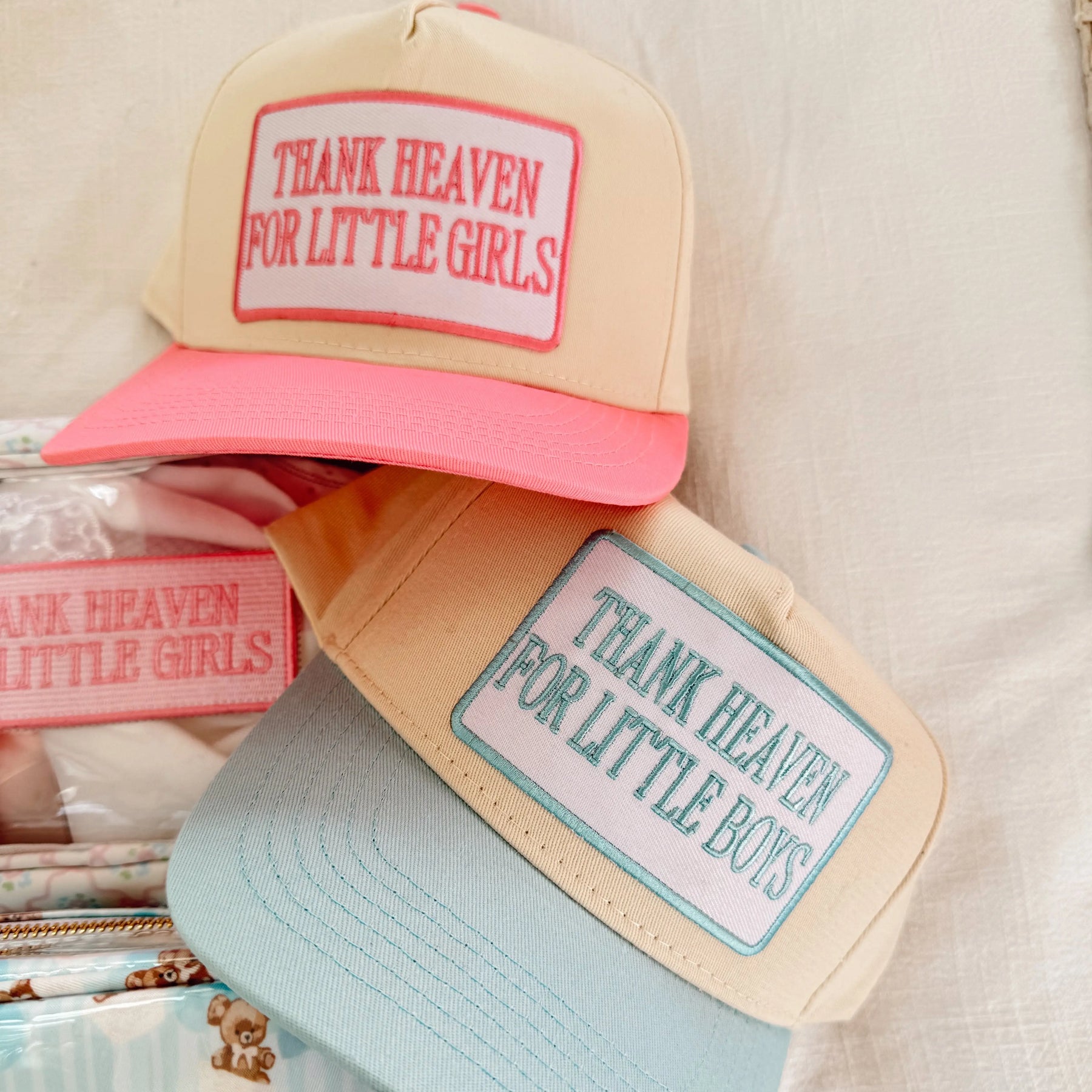 Thank Heaven - Vintage Trucker Hat by KenzKustomz, Southern lifestyle apparel main product photo