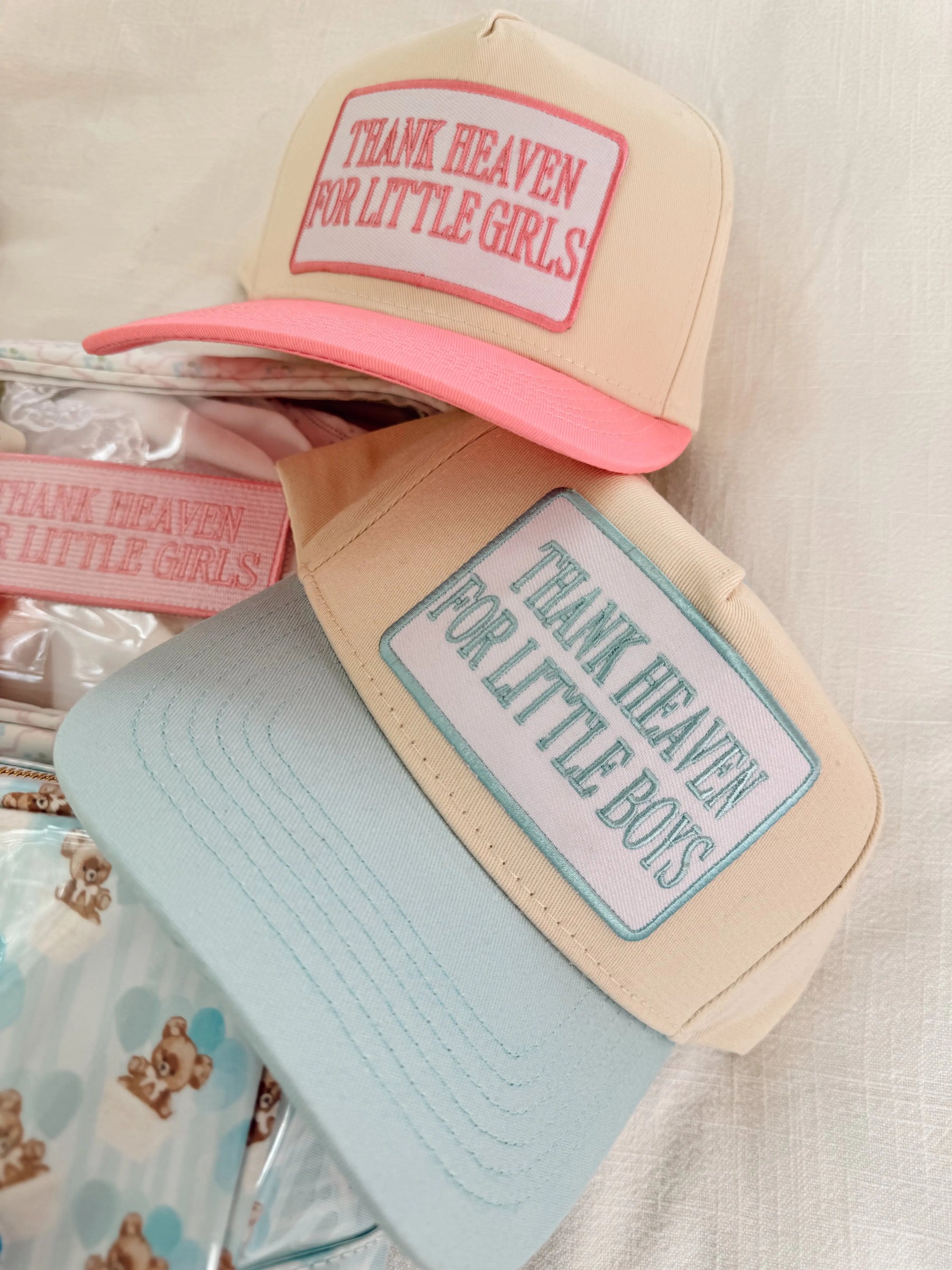 Thank Heaven - Vintage Trucker Hat by KenzKustomz, Southern lifestyle apparel detail photo 7