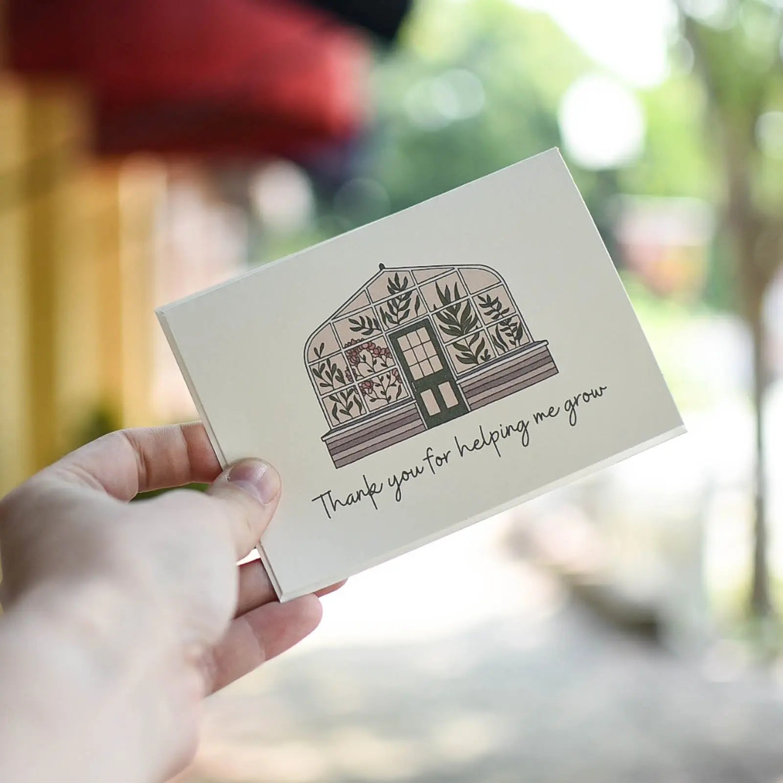Thank You For Helping Me Grow - Card by Still Magnolia, paper gift main product photo