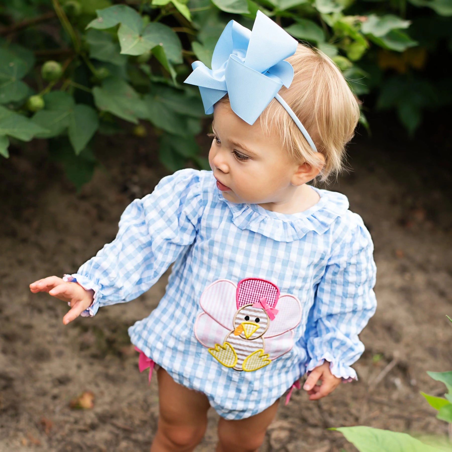 Thanksgiving Turkey Bubble by Seven Lantern Lane, children's boutique clothing detail photo 5