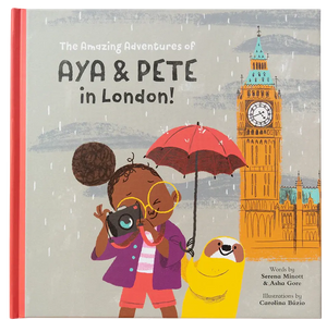 The Amazing Adventures of Aya & Pete in London! (Hardcover) by Nola Tawk, original artwork main product photo
