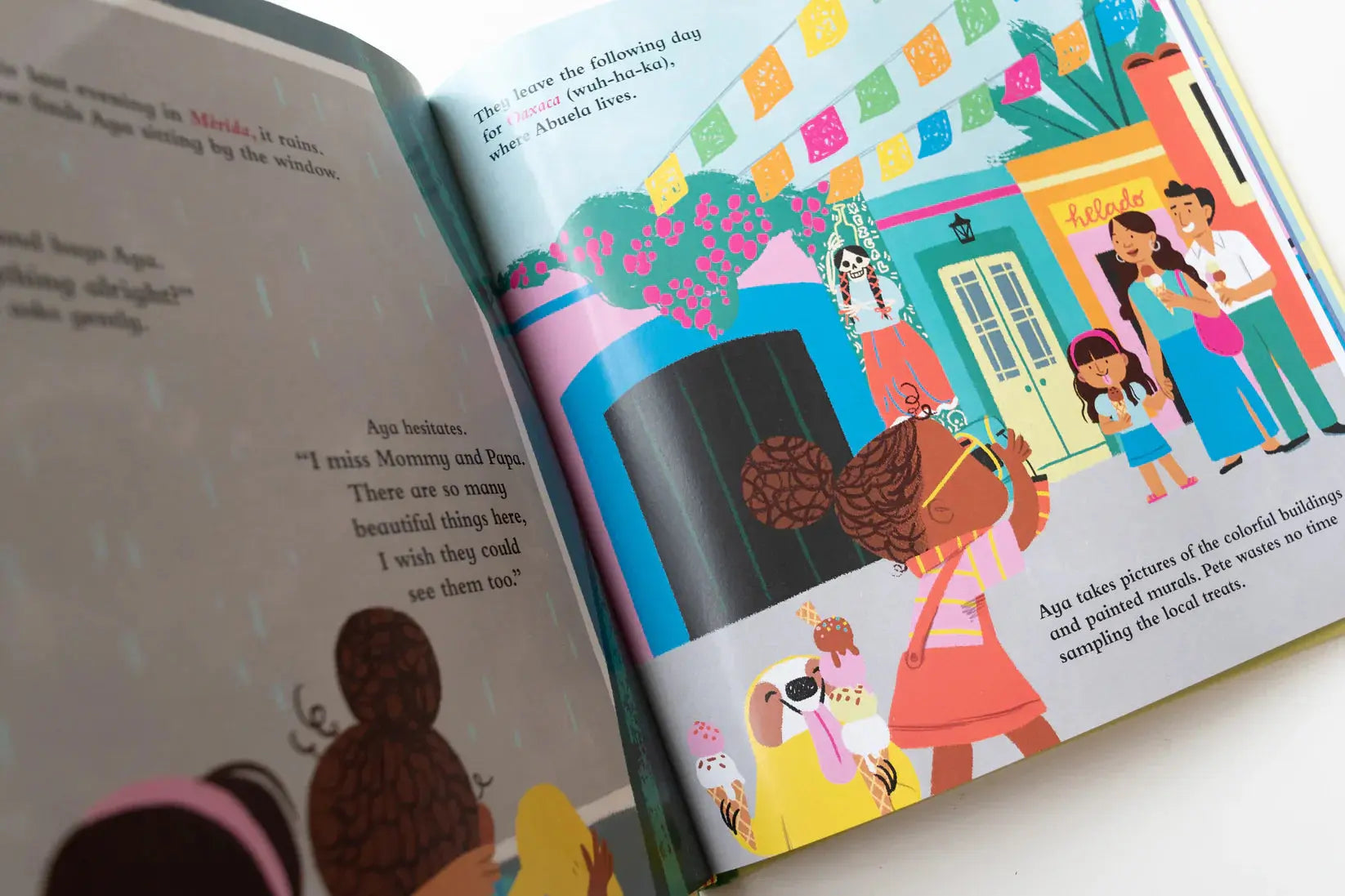 The Amazing Adventures of Aya & Pete in Mexico! (Hardcover) by Nola Tawk, original artwork detail photo 2