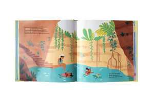 The Amazing Adventures of Aya & Pete in Mexico! (Hardcover) by Nola Tawk, original artwork detail photo 3