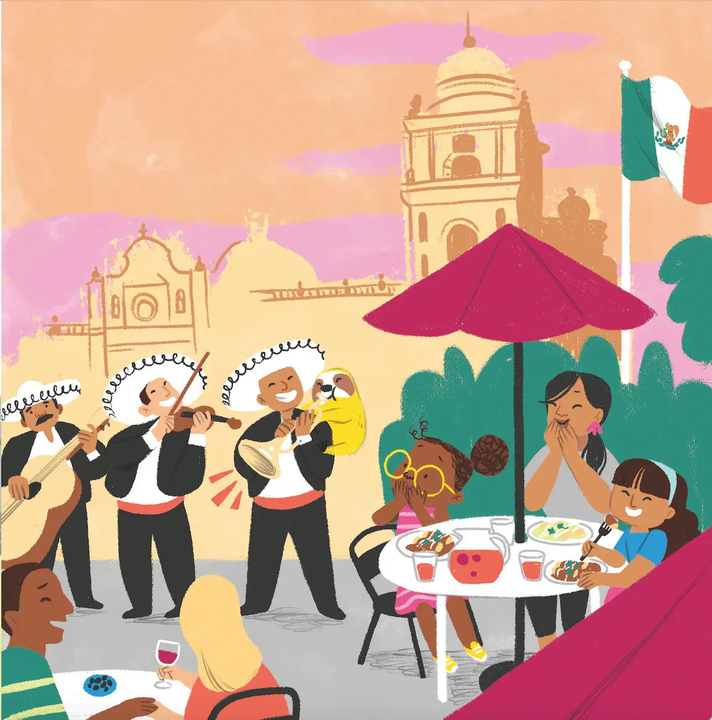 The Amazing Adventures of Aya & Pete in Mexico! (Hardcover) by Nola Tawk, original artwork detail photo 5