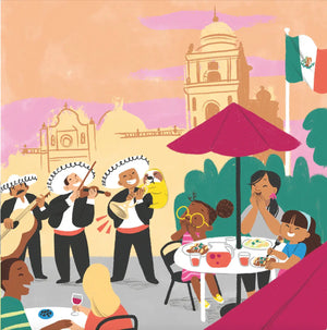The Amazing Adventures of Aya & Pete in Mexico! (Hardcover) by Nola Tawk, original artwork detail photo 5