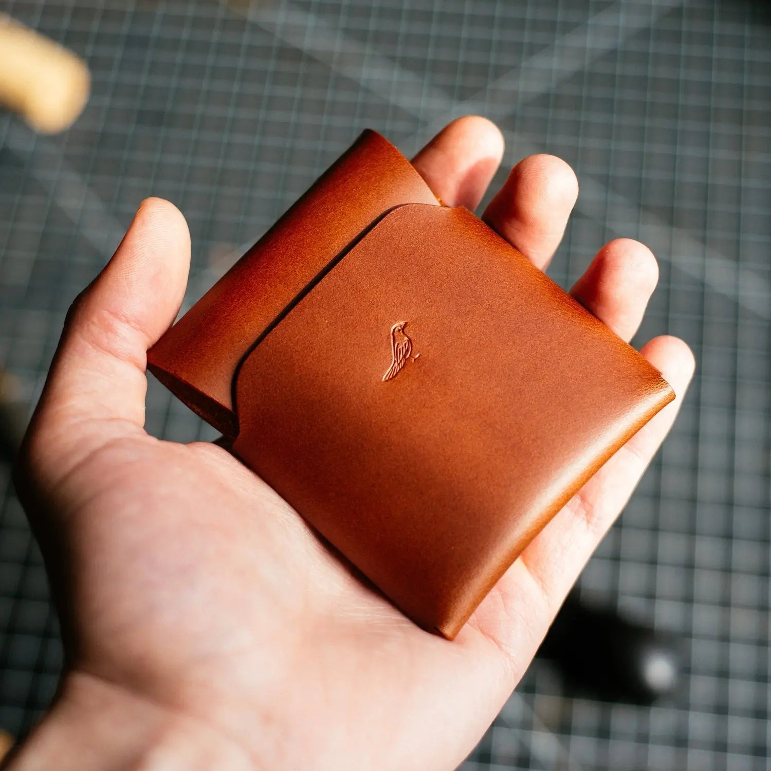 The Cash Emerson by Harland Handmade USA, handmade leather goods detail photo 2
