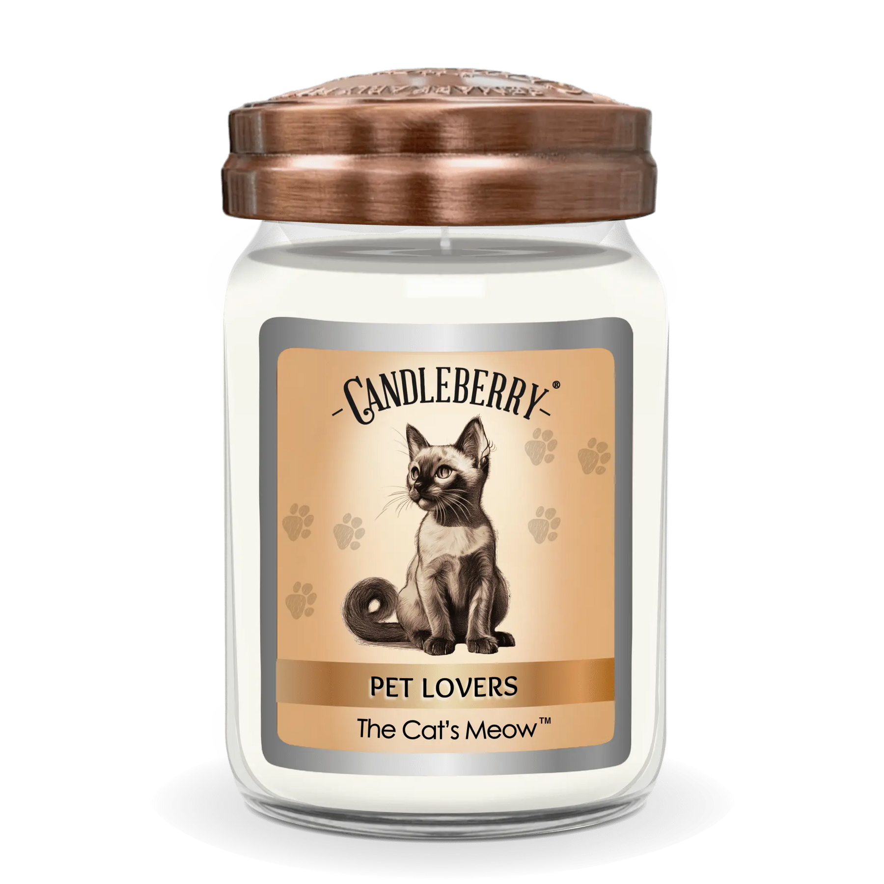 The Cat's Meow™ - Large Jar Candle (Collective) by The Candleberry® Candle Company, scented candle main product photo