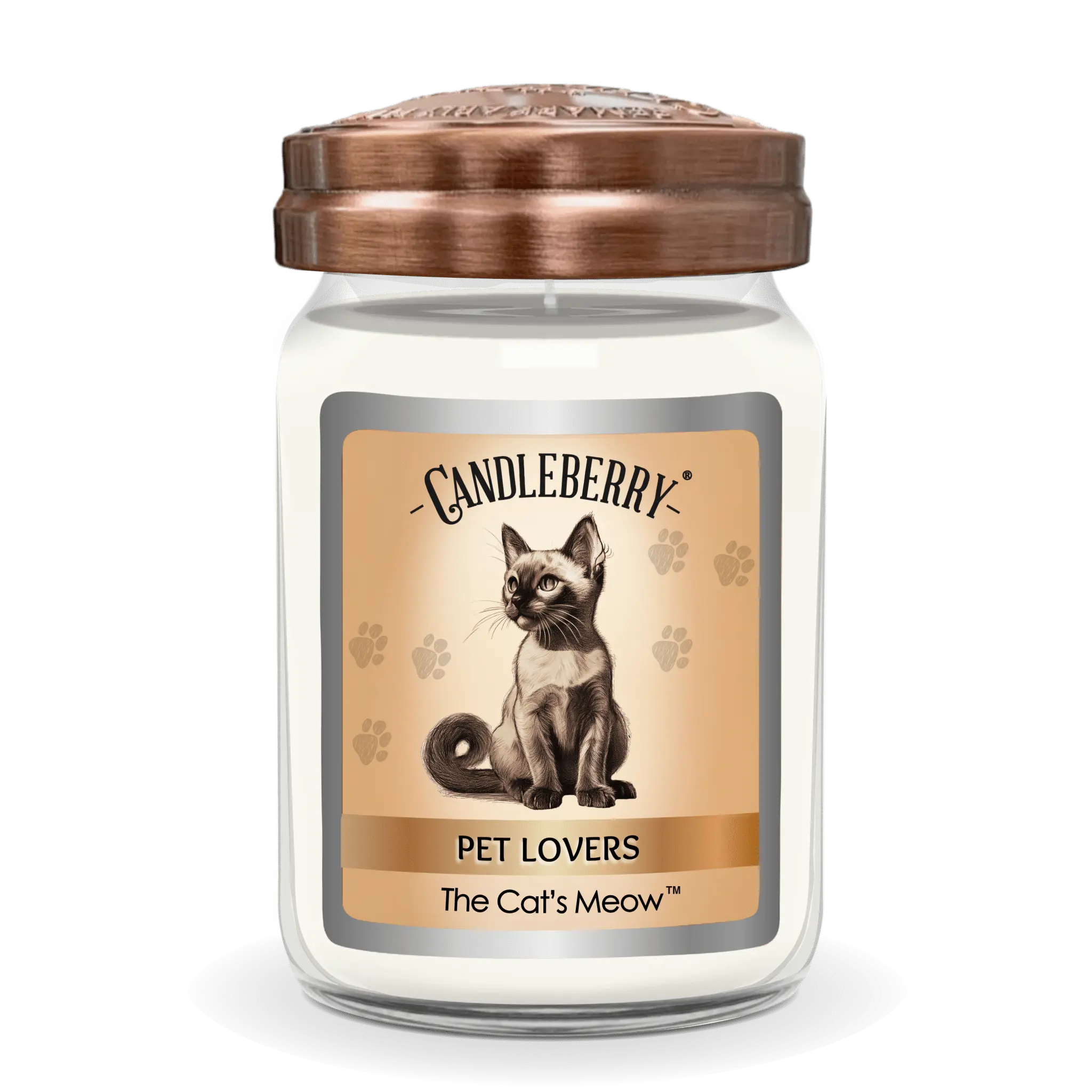 The Cat's Meow™ - Large Jar Candle (Collective) by The Candleberry® Candle Company, scented candle main product photo
