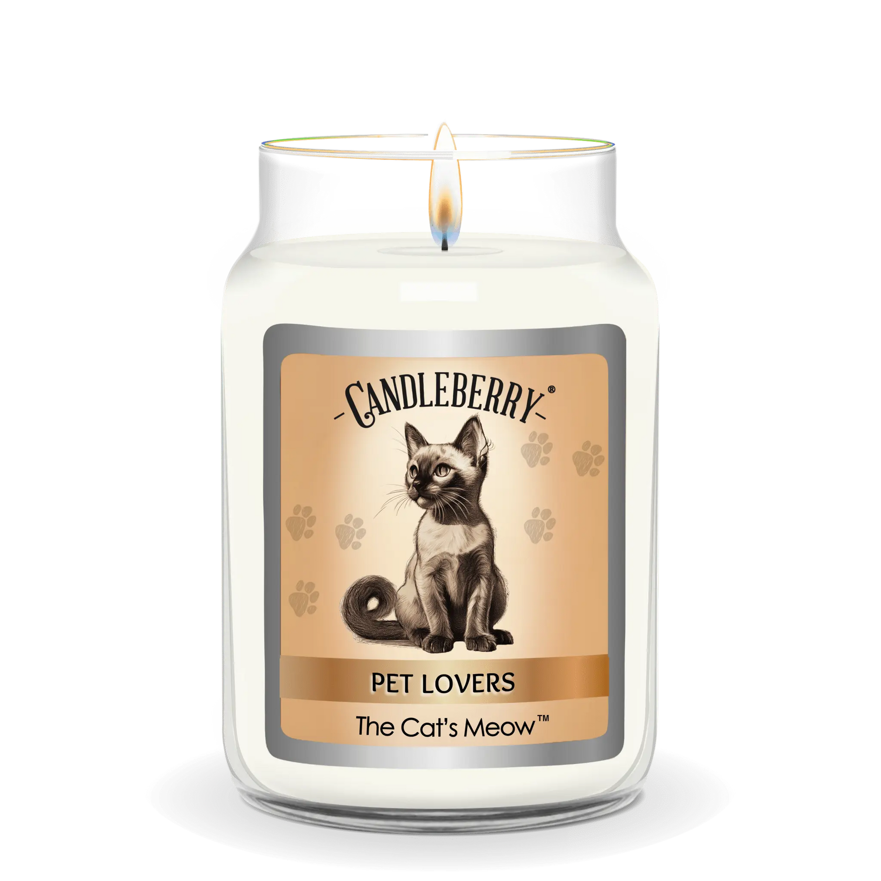 The Cat's Meow™ - Large Jar Candle (Collective) by The Candleberry® Candle Company, scented candle detail photo 2