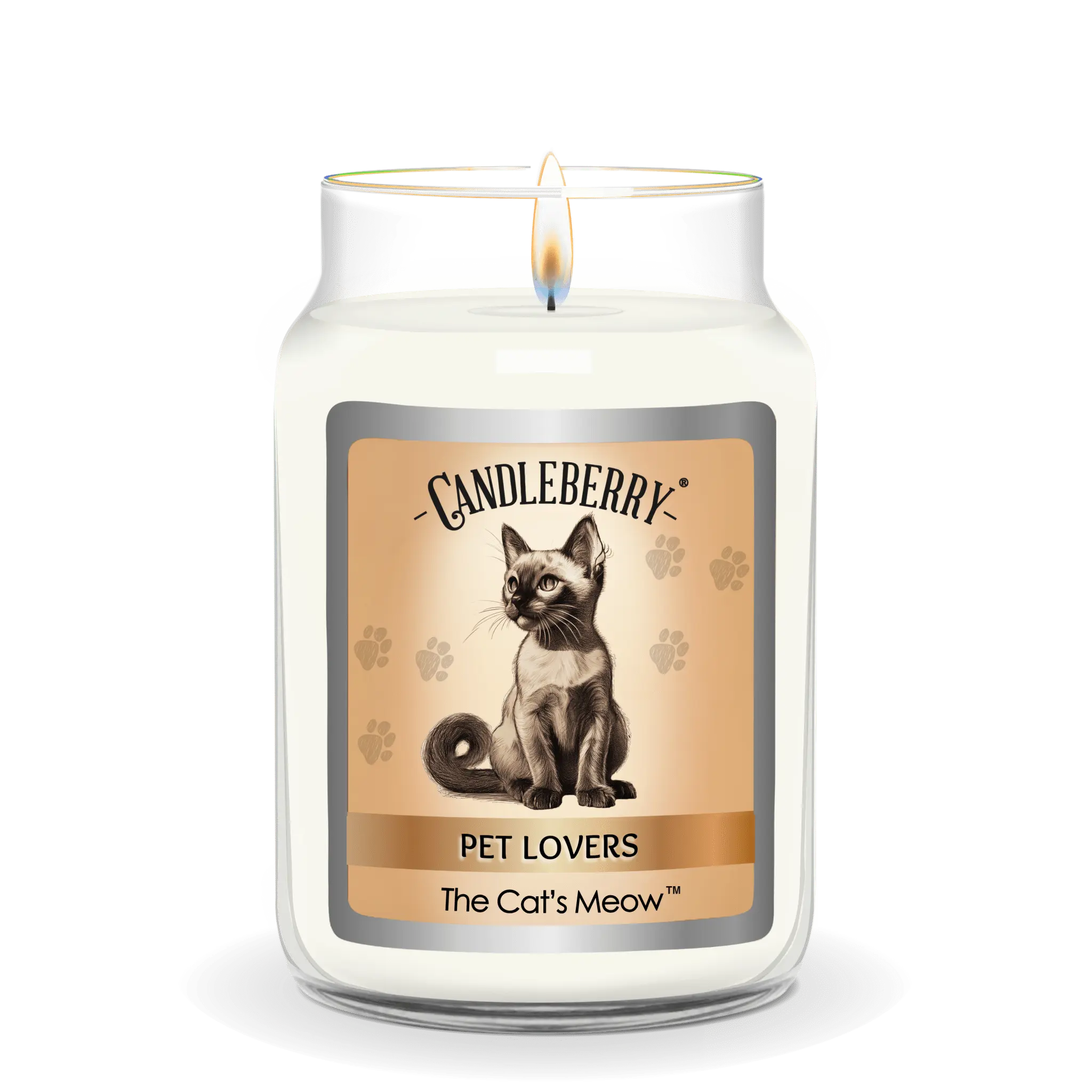 The Cat's Meow™ - Large Jar Candle (Collective) by The Candleberry® Candle Company, scented candle detail photo 2