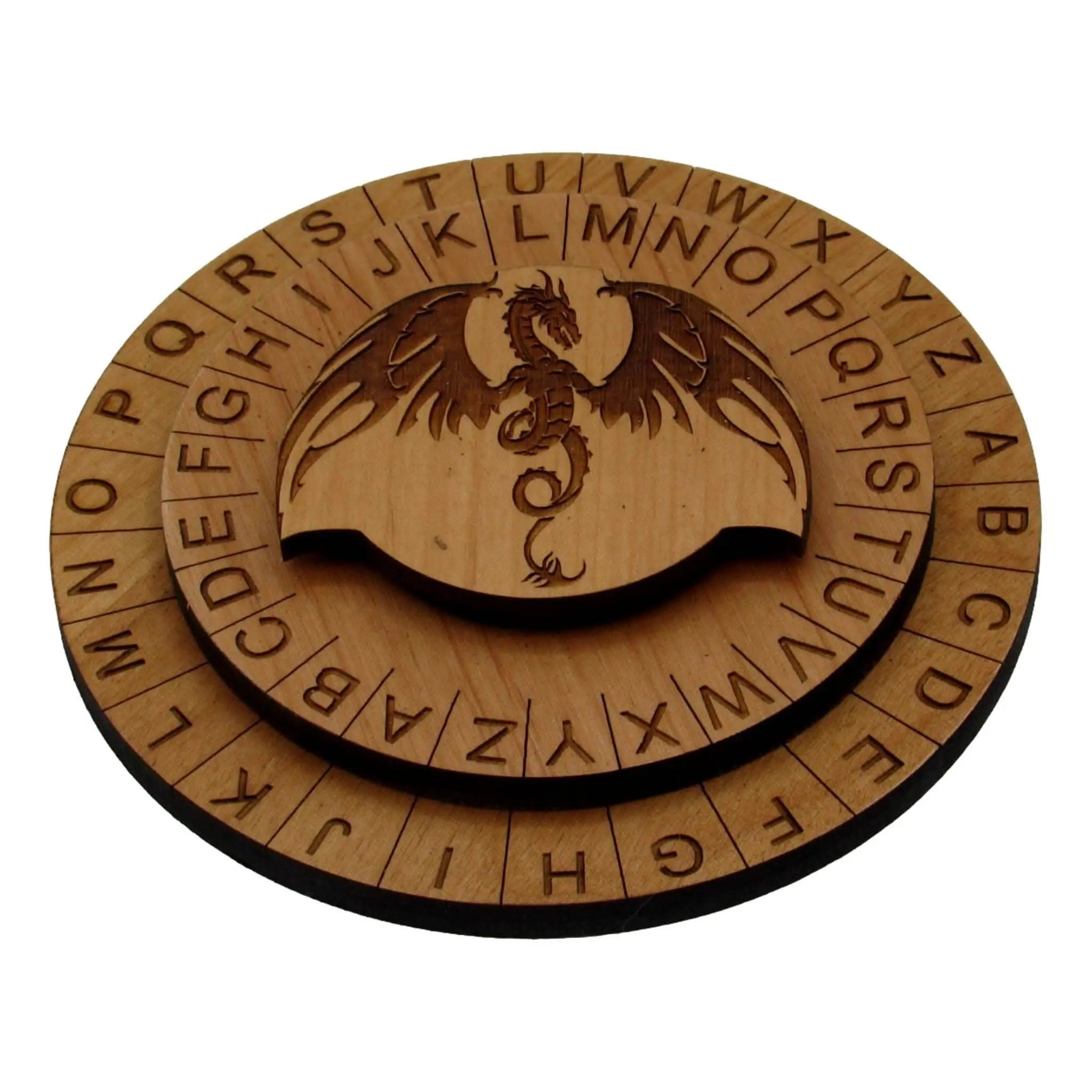 The Dragons Cipher Wheel - Escape Room Decoder Prop by Creative Escape Rooms, Southern lifestyle apparel main product photo