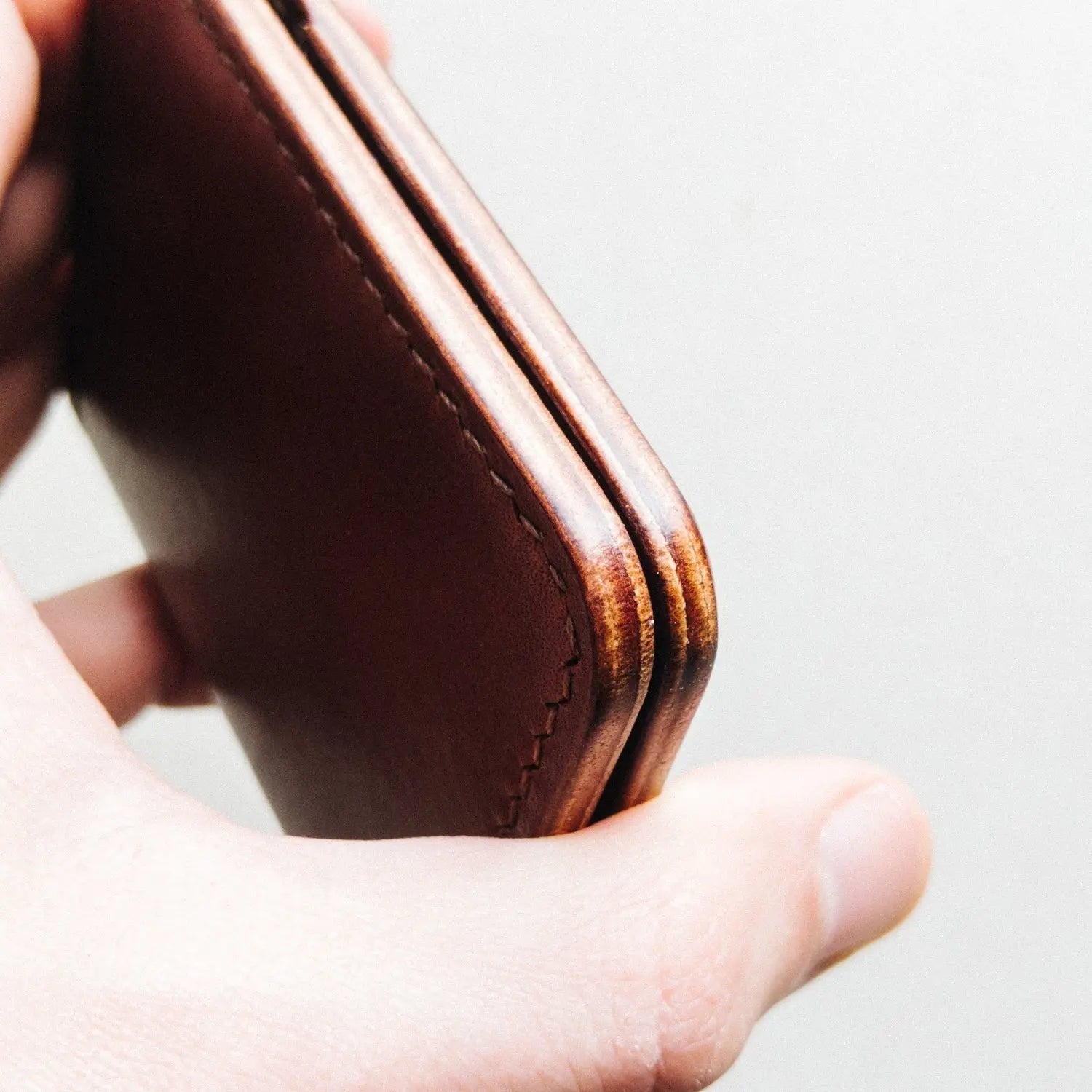 The Garrison by Harland Handmade USA, handmade leather goods detail photo 8