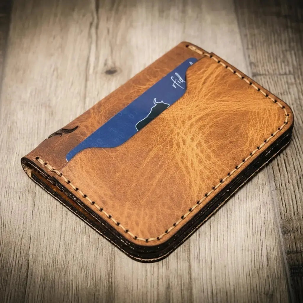The Georgetown by Bull Sheath Leather, handmade leather goods detail photo 2