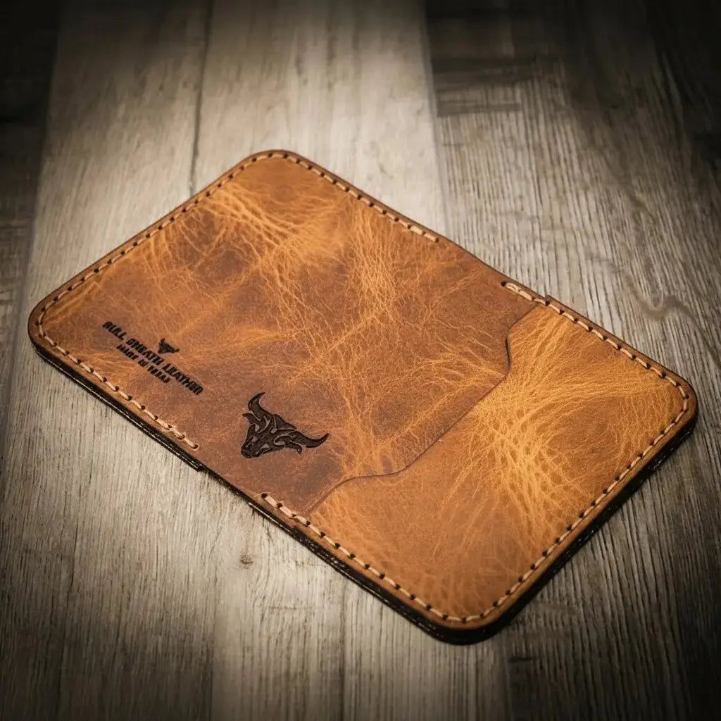The Georgetown by Bull Sheath Leather, handmade leather goods detail photo 4