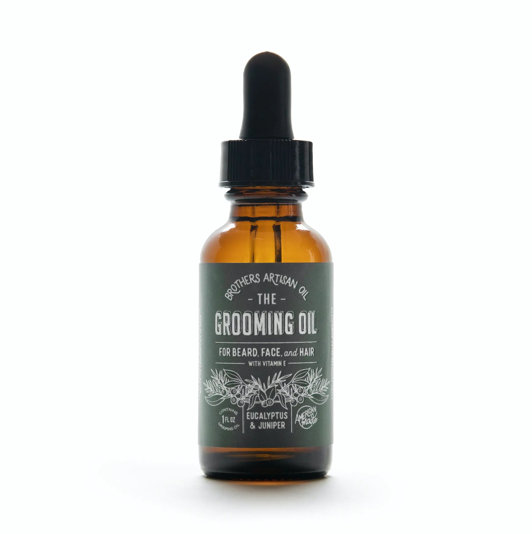 The Grooming Oil: Eucalyptus & Juniper by Brothers Artisan Oil, natural skincare main product photo