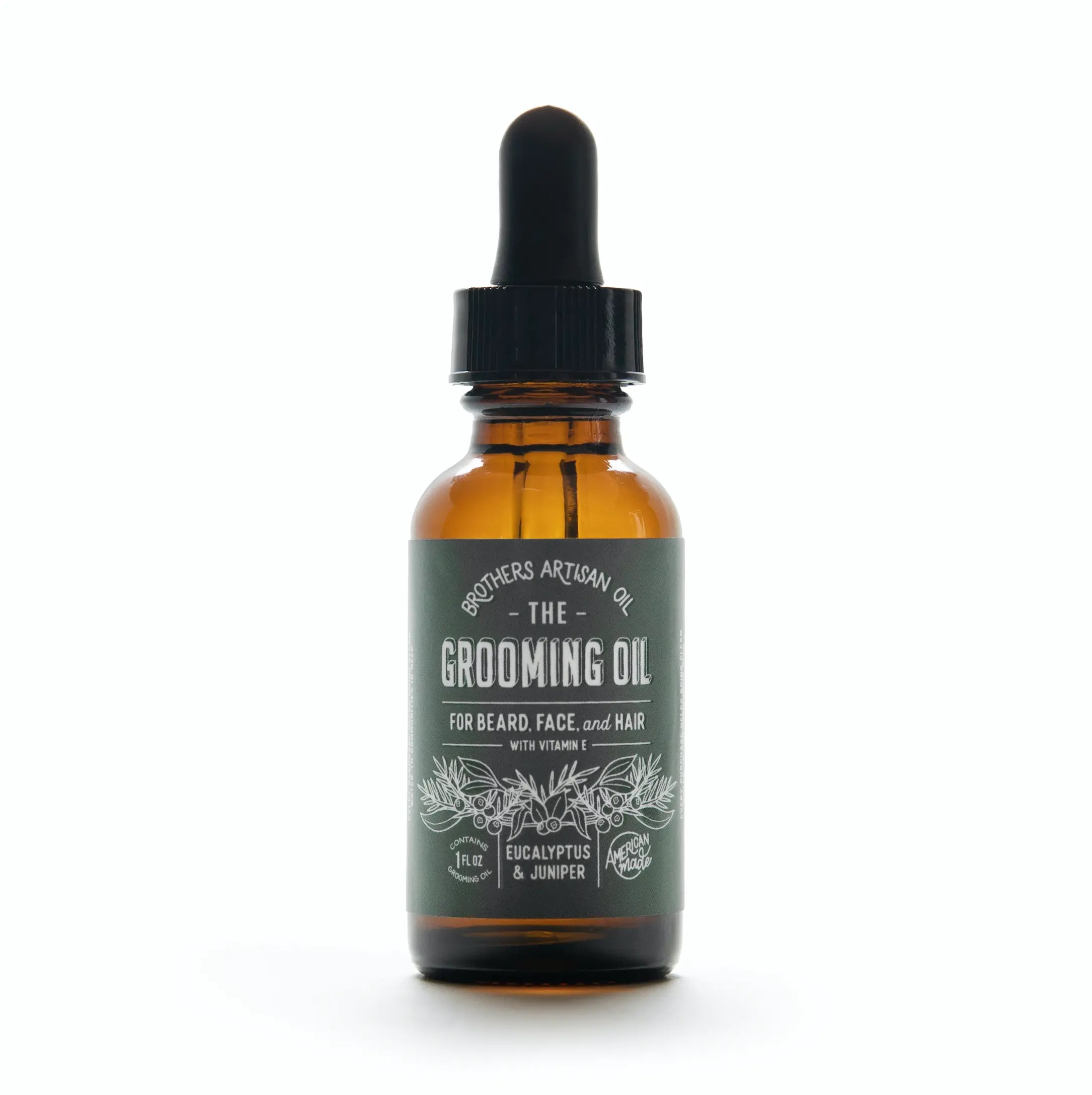 The Grooming Oil: Eucalyptus & Juniper by Brothers Artisan Oil, natural skincare main product photo