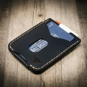 The Keller Money Clip by Bull Sheath Leather, handmade leather goods detail photo 9