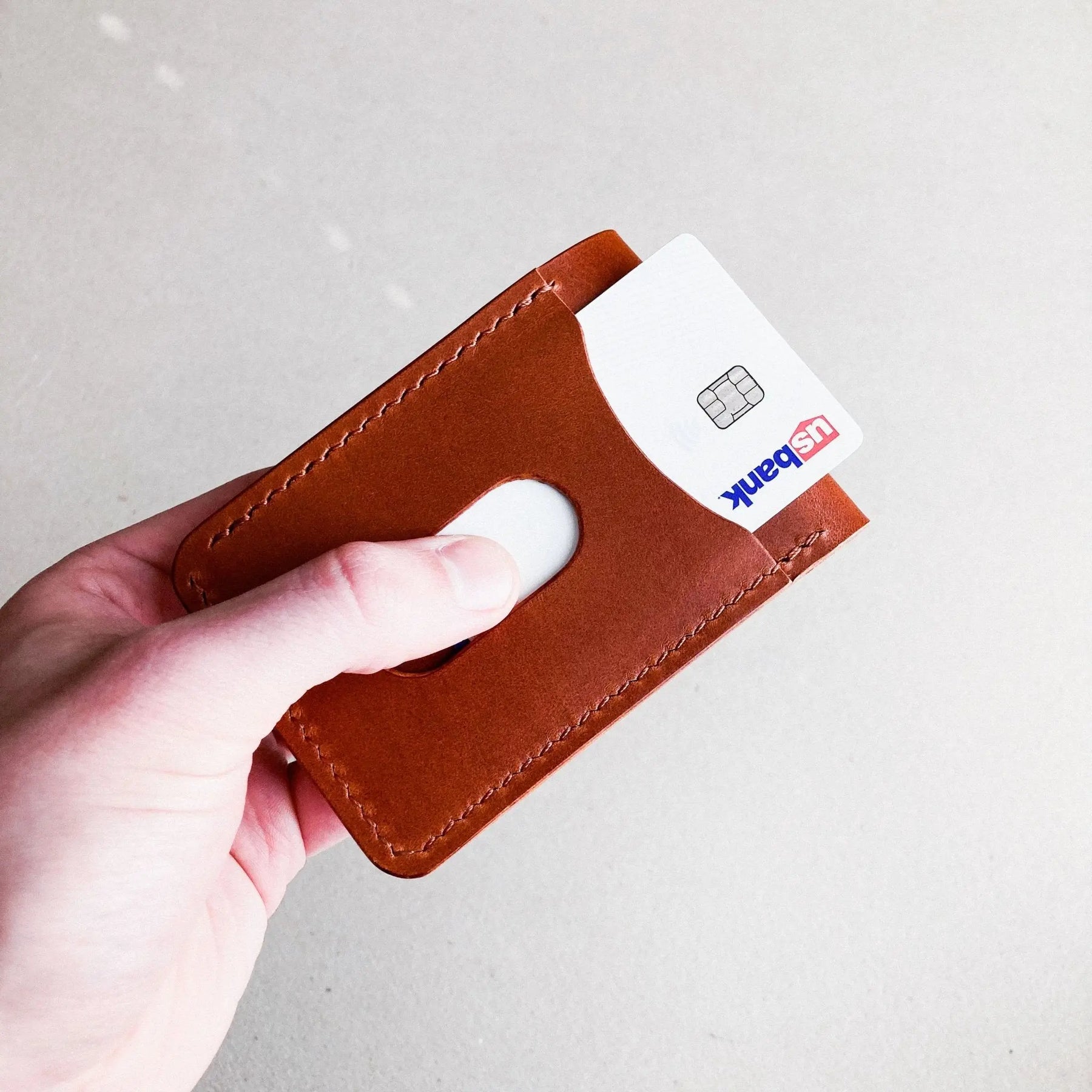 The Kingston by Harland Handmade USA, handmade leather goods detail photo 12
