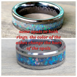 The Little Boy Blue Memorial Ring by Cotton Street Art Company, handmade jewelry detail photo 5