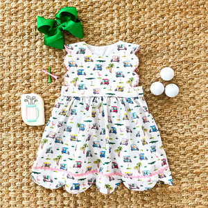 The Palms Reversible Golf Dress by Seven Lantern Lane, Southern lifestyle apparel detail photo 4