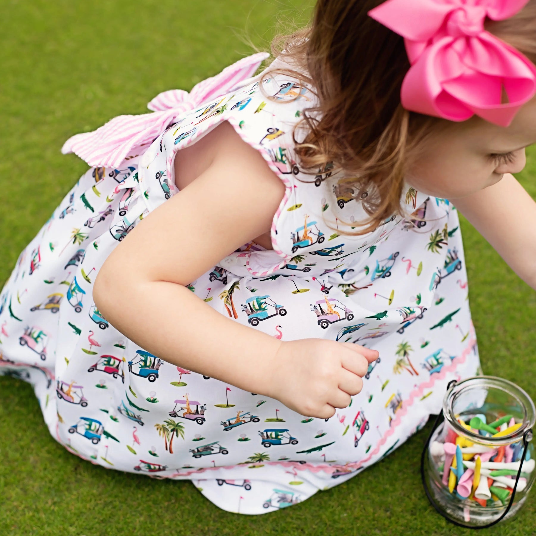 The Palms Reversible Golf Dress by Seven Lantern Lane, Southern lifestyle apparel detail photo 14