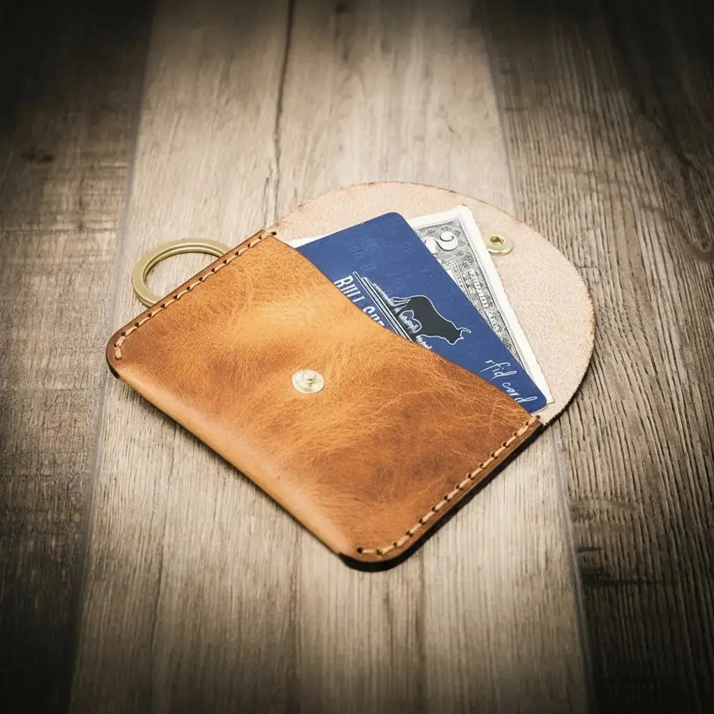 The Richmond by Bull Sheath Leather, handmade leather goods detail photo 4