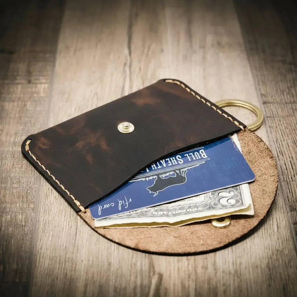 The Richmond by Bull Sheath Leather, handmade leather goods detail photo 6