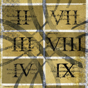 The Ten Commandments Art Prints by Dennehey Design Co., paper gift detail photo 2