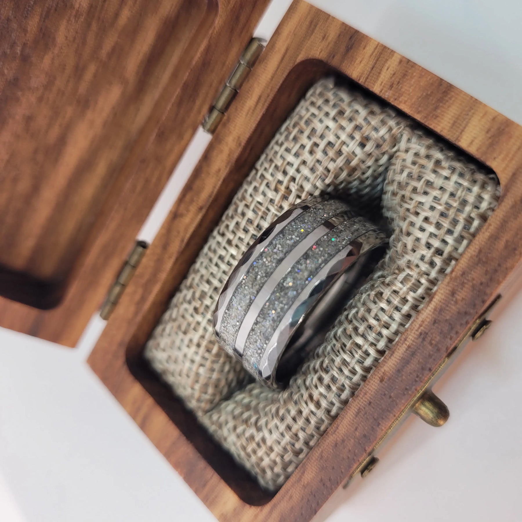 The "Starlight Memorial Ring" by Cotton Street Art Company, handmade jewelry detail photo 5