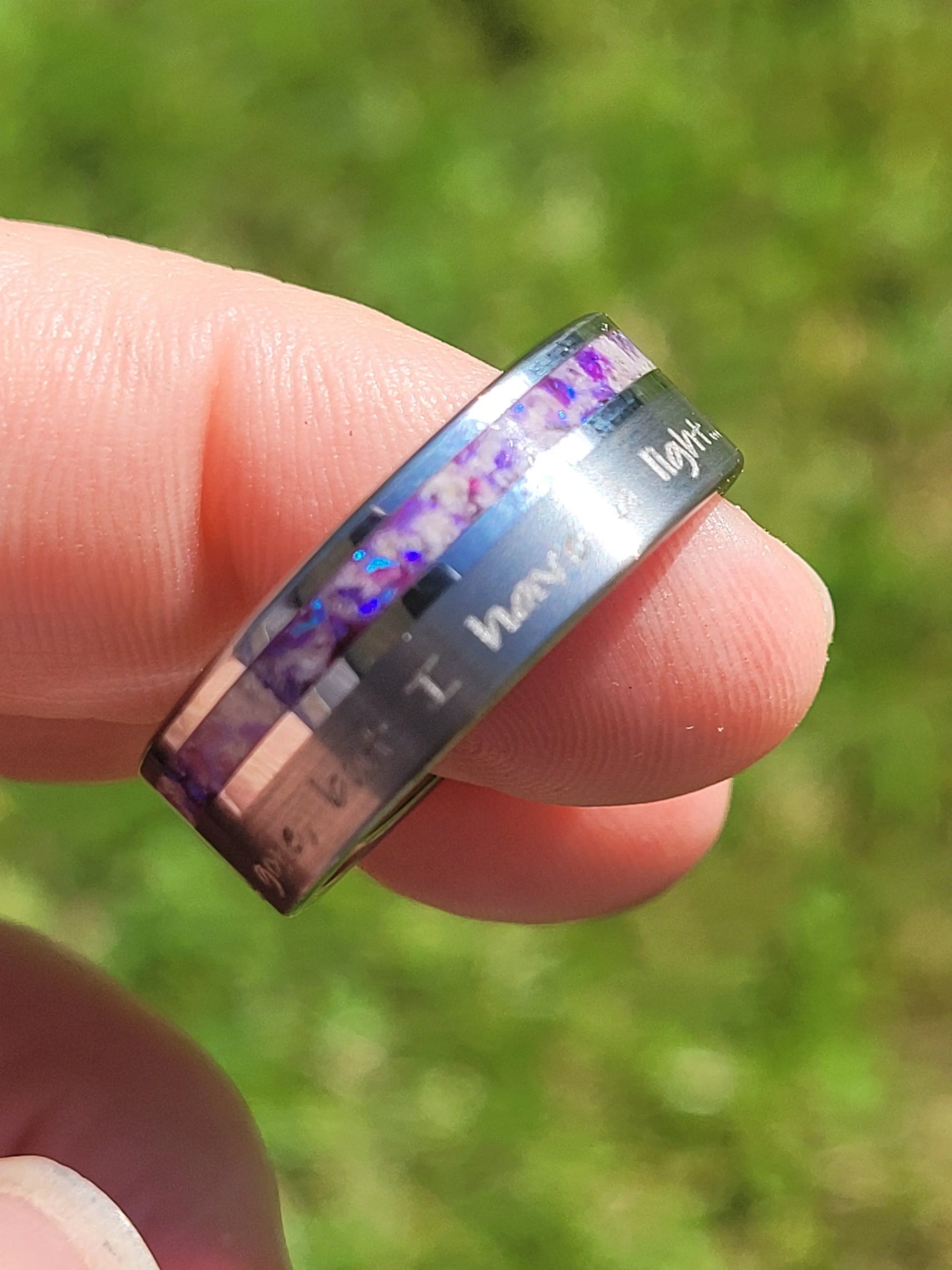 The "Sun is Gone" Memorial Ring by Cotton Street Art Company, handmade jewelry detail photo 6
