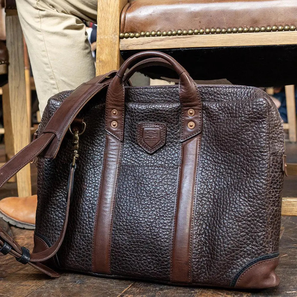 Theodore Leather Attache by Mission Mercantile Leather Goods, handmade leather goods main product photo
