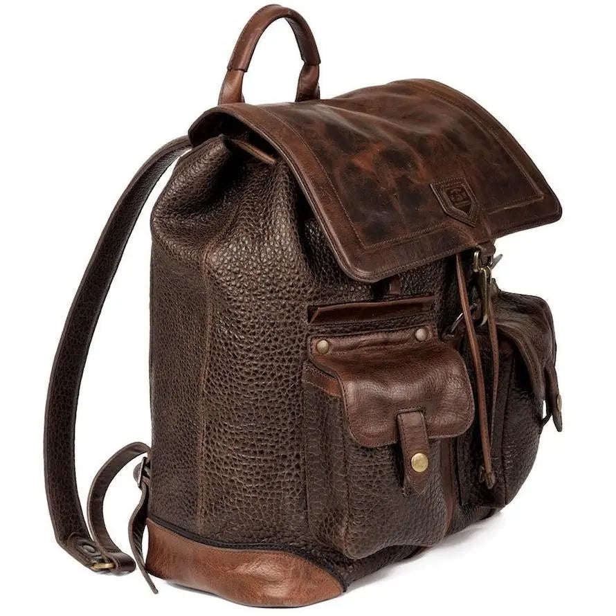 Theodore Leather Backpack by Mission Mercantile Leather Goods, handmade leather goods detail photo 6