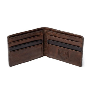 Theodore Leather Bifold Wallet by Mission Mercantile Leather Goods, handmade leather goods detail photo 6
