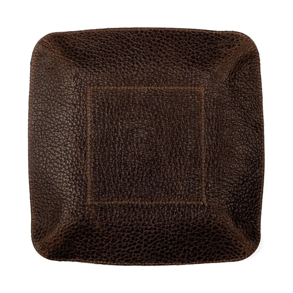 Theodore Leather Desk Caddy by Mission Mercantile Leather Goods, handmade leather goods detail photo 5