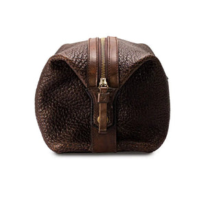 Theodore Leather Toiletry Wash Bag by Mission Mercantile Leather Goods, natural skincare detail photo 9