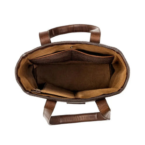 Theodore Leather Two Bottle Wine Tote Carrier by Mission Mercantile Leather Goods, handmade leather goods detail photo 8